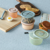 Silikonebeholdere til babymad – 6 stk.