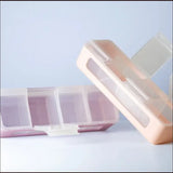 Snackle boks 4 rum Lilla/Rosa 2 stk. Baby og småbørn