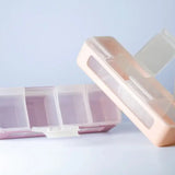 Snackle boks 4 rum Lilla/Rosa 2 stk. Baby og småbørn