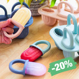 Mushie Toddler Ice Pop Tray – regnbueformet isform med 4 silikonerum