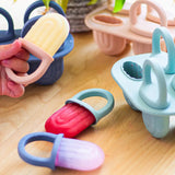 Mushie Toddler Ice Pop Tray – regnbueformet isform med 4 silikonerum