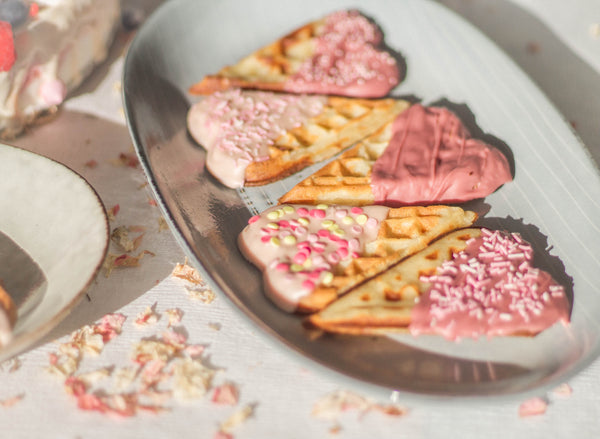 Vafler med chokolade