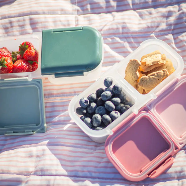 Miljøvenlig snackboks til snacks og mellemmåltider – kompakt design