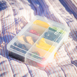 Snackboks med rumdeler