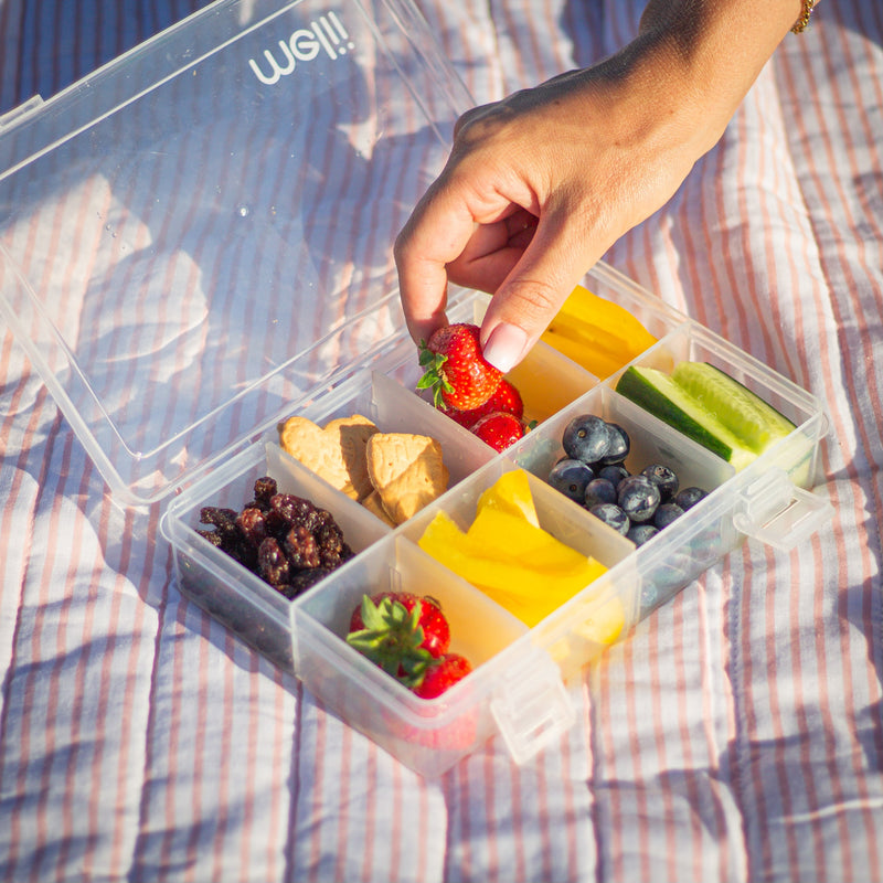Snackboks med rumdeler