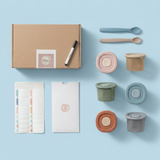 Silikonebeholdere til babymad – 6 stk.