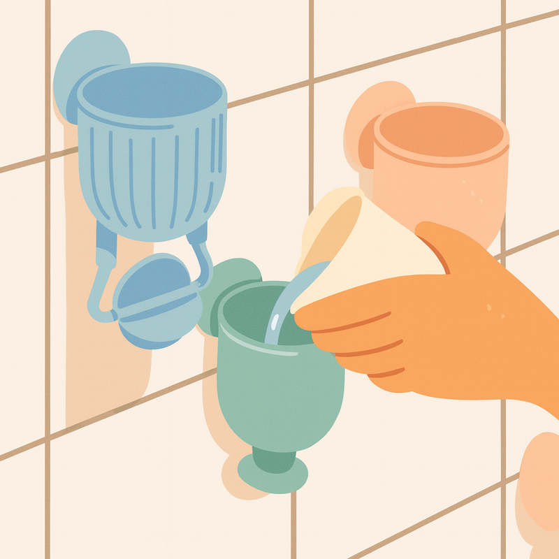 Mushie Pour & Play Bath Set – badelegetøj med kopper og sugekopper