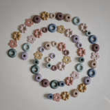 Mushie perler i smukke afdæmpede farver