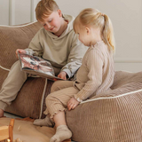 SHAPPY Kumo Puf som komfortabel fodskammel til Kumo Sækkestol.