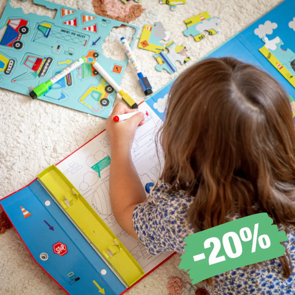 Floss & Rock aktivitetbog – kreativ bog til børn på bilturen