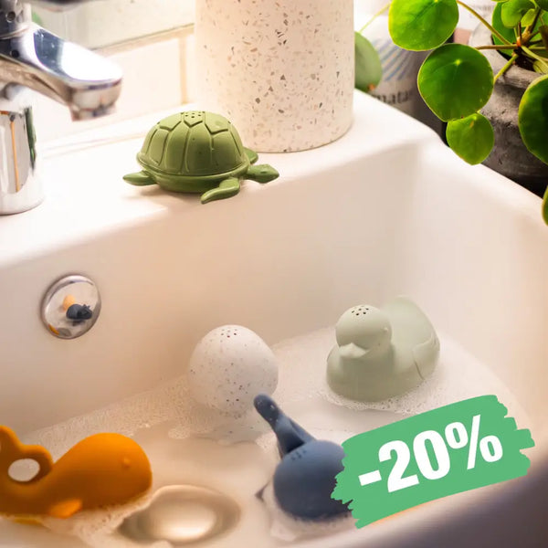 Minika badelegetøjsdyr – rengørbare dyr til badekarret