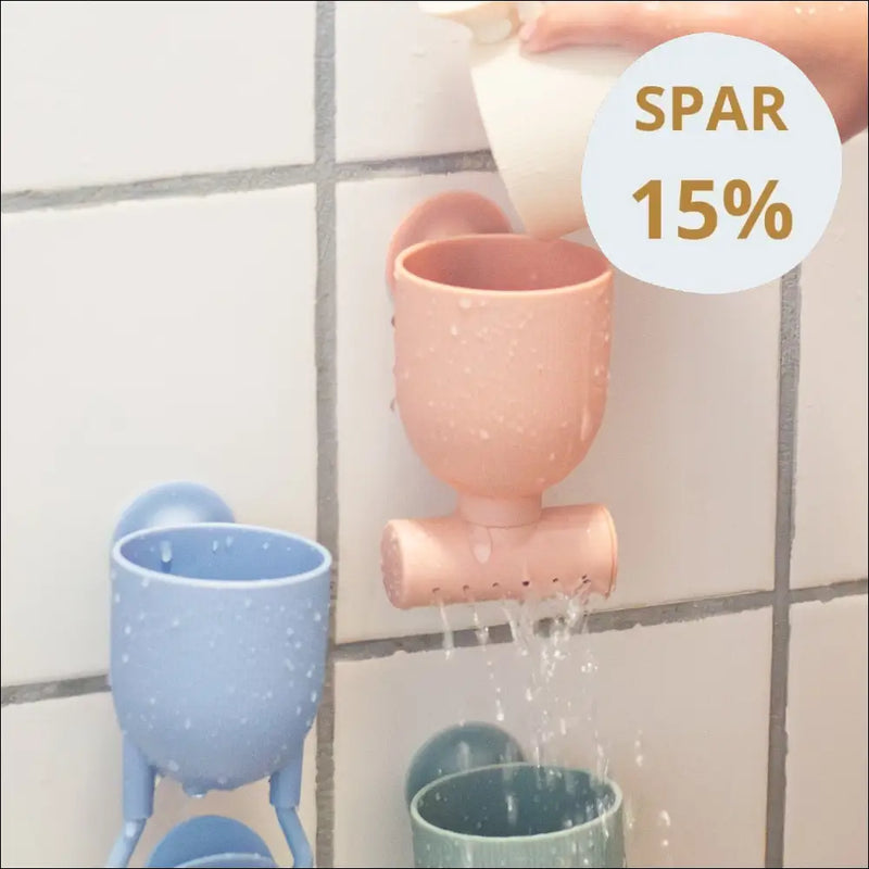 Vandlegekopper fra Mushie – forskellige vandgennemløb i badet