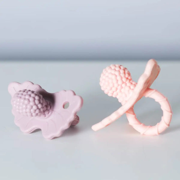 Bidesut til ømme gummer 2 stk. Rosa/Lilla (2 stk.) Baby og småbørn