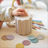 Coin & Tube Sorting Set – pædagogisk legetøj til børn 1–3 år