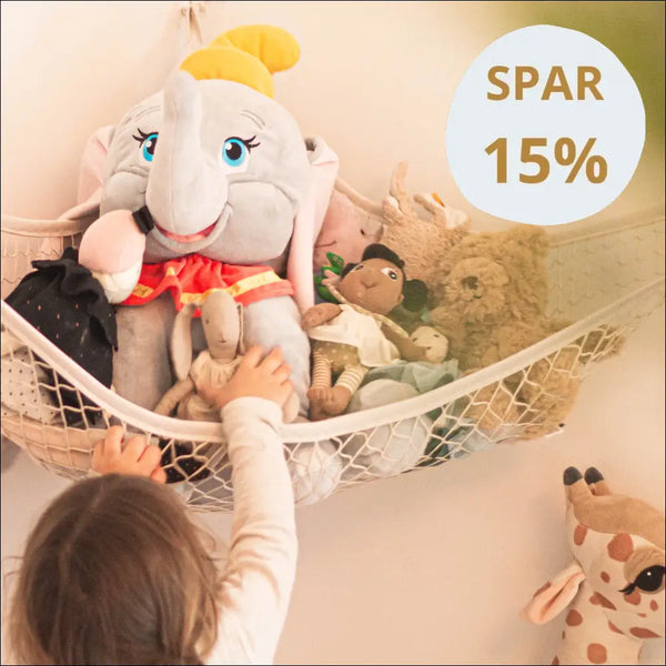 Opbevaringshængekøje til legetøj – frigør gulvplads