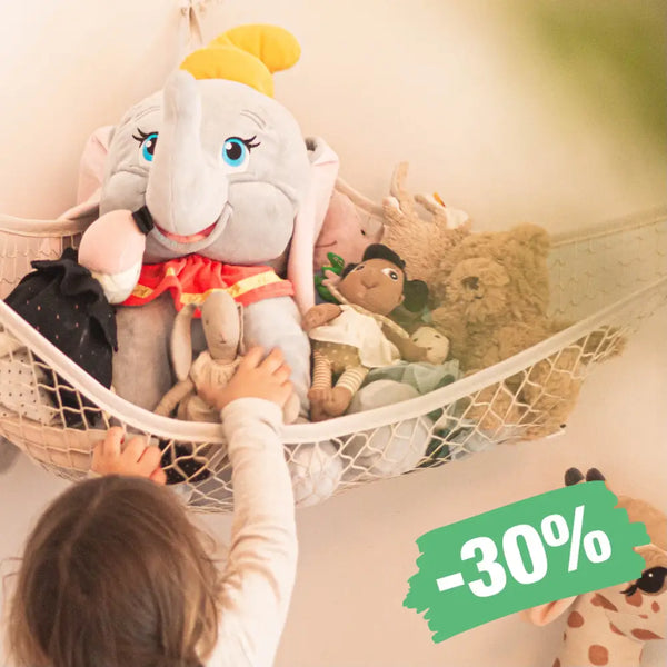 Opbevaringshængekøje til legetøj – frigør gulvplads
