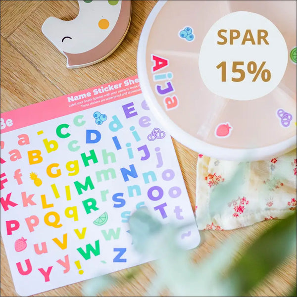 Klistermærker til GoBe Snack Spinner – opvaskemaskinevenlige