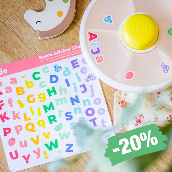 Klistermærker til GoBe Snack Spinner – opvaskemaskinevenlige