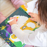 Multiplay Book til børn – farvelægning og genanvendelige klistermærker