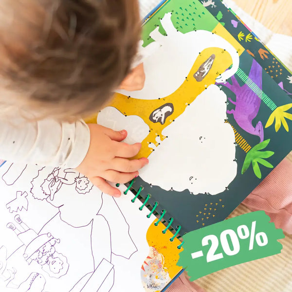Floss & Rock Multiplay Book – aktivitetsbog med vandtusch