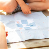 Ludo rejsespil med stofbræt – praktisk lynlåslomme til opbevaring