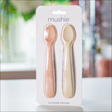 Silikone babyskeer fra Mushie – set forfra i 2-pak