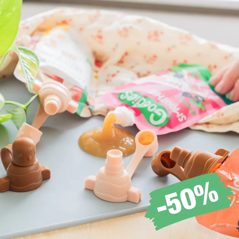 AYAVA Smoothie Top – anti-spild top til smoothieposer (2 stk.)