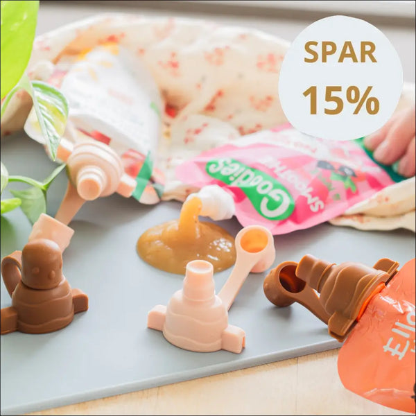 AYAVA Smoothie Top – anti-spild top til smoothieposer (2 stk.)