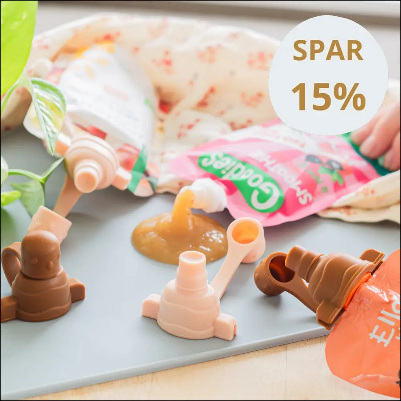 AYAVA Smoothie Top – anti-spild top til smoothieposer (2 stk.)