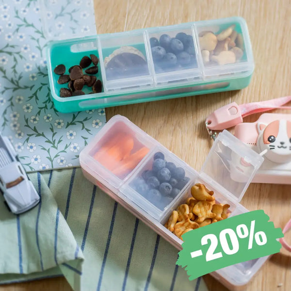 Melii Snackle Box 4 rum – praktisk snackboks til børn