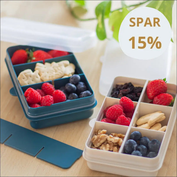 Melii Snackle Box – snackbeholder med 6 rum til børn