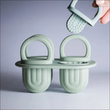 Silikone isform med fire rum – ideel til frugtis, yoghurt og smoothies