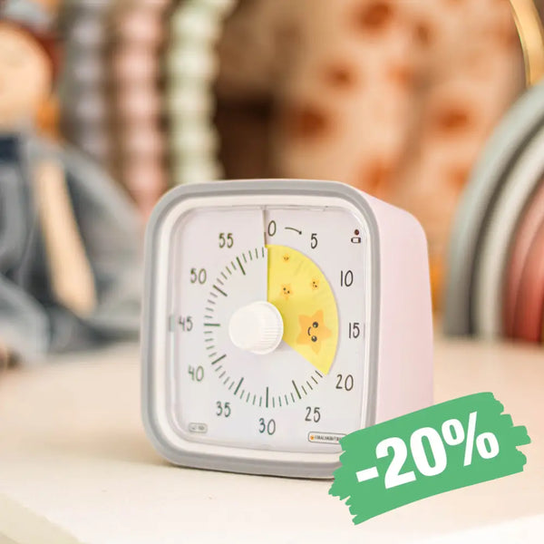 Visuel timer med 60 minutters nedtælling – ideel til børn og rutiner