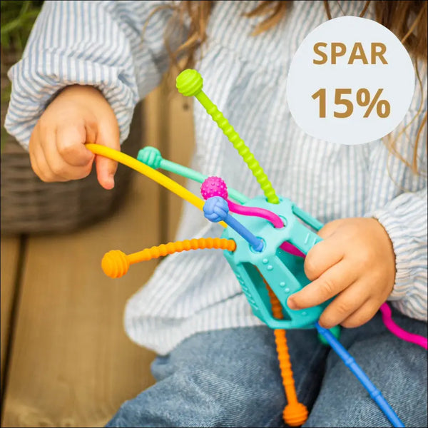 Möbi Zippee – motorikstimulerende legetøj med trække-snor
